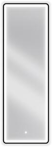MEXEN - Coro zrcadlo s osvětlením 50 x 150 cm, LED 6000K, černý rám 9817-050-150-611-70