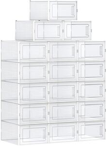 Úložný box Bill, sada 18ks, 25x18,5x14x35 cm, transparentní