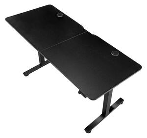 FurniGO Kancelářský stůl 140x60cm - černý