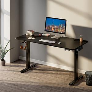 FurniGO Kancelářský stůl 140x60cm - černý