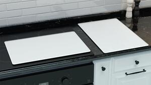 Allboards,Skleněná kuchyňská deska SUPERWHITE BÍLÁ 60x52cm - krájecí deska - ochranná deska,HC52x30_00015
