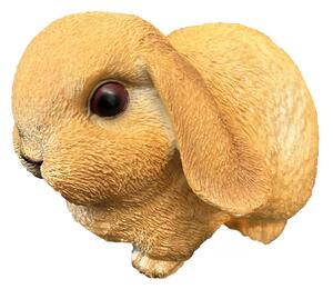 Zahradní figurka z polyresinu Bunny, 16 cm, hnědá