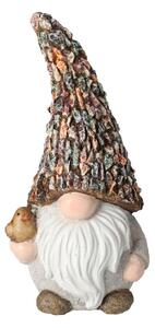 Zahradní figurka z polyresinu Gnome, 30 cm, vícebarevná