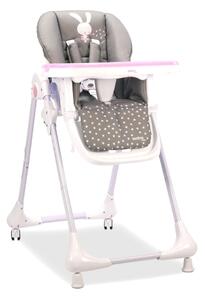 Asalvo BABY jídelní židle, rabbit pink