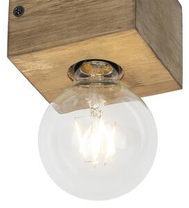 Venkovská nástěnná lampa dřevo - Bloc