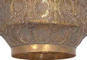 Orientální závěsná lampa zlatá 26 cm - Mauglí