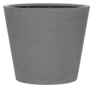 Pottery Pots Venkovní květináč kulatý Bucket L, Grey (barva šedá), kolekce Natural, kompozit Fiberstone, průměr 68 cm x v 60 cm, objem cca 165 l