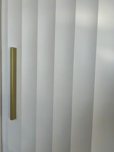 Šatní skříň se zrcadlem RADKIN 2 - šířka 120 cm, bílá