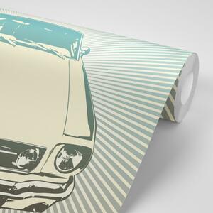 Samolepící tapeta pop art auto