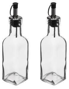 Skleněná láhev na olej/ocet Twin 160 ml sada 2ks