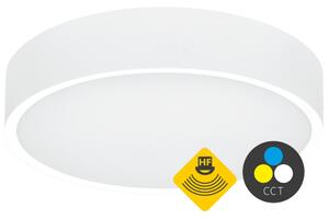 Ecolite LED stropní svítidlo HF pohybový senzor 15W CCT 1650lm IP65 bílá WMAT300/HF-15W/BI