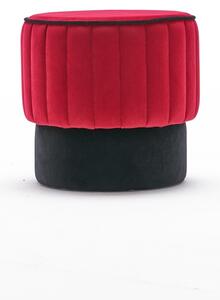 Atelier del Sofa Taburet Rose Puf - Red, Červená