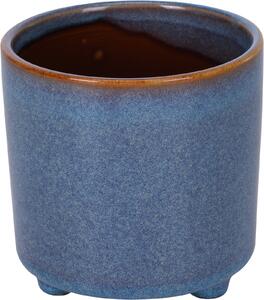 Home Styling Collection Porcelánový květináč se třemi nohami, Excellent Houseware Barva: Modrá