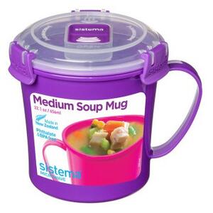 Hrnek Sistema Microwave Medium Soup Mug Barva: fialová
