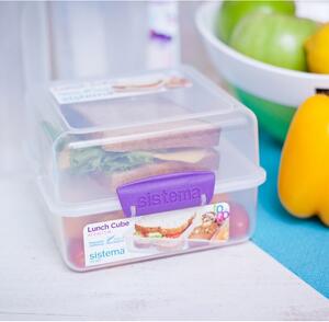 Obědový box Sistema Sistema Lunch Cube To Go 1,4L Barva: fialová