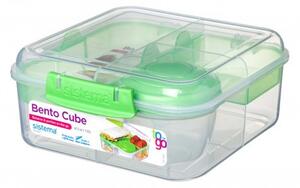 Obědový box Sistema Bento Cube To Go 1,25L Barva: světle zelená