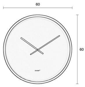Šedé kovové nástěnné hodiny ZUIVER BANDIT 60 cm