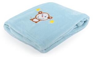 Dětská deka s výšivkou MILLY opička 75x100 cm Essex