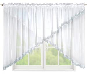 Dekorační krátká záclona se zirkony BRIGITTE bílá 400x150 cm MyBestHome