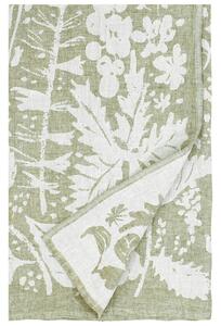 Lněná deka / ubrus Villiyrtit 150x200, olivově zelená