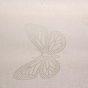 Dekorační vzorovaná záclona s kroužky FLY růžová 140x250 cm MyBestHome