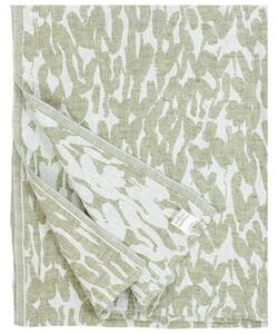 Lněný ručník Jäkälä, olivově zelený, Rozměry 95x180 cm