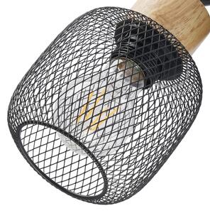 Brilagi - Nástěnné bodové svítidlo BASKLITE 1xE27/15W/230V dřevo/černá