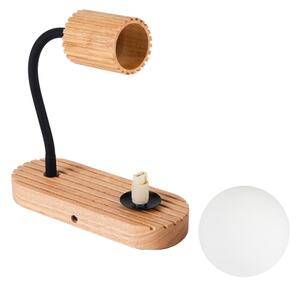 Brilagi - Nástěnná lampa MODERN WOOD 1xG9/5W/230V + 1xGU10/8W dřevo