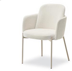 Jídelní židle Oficina (krémová + šedá). Akce -10%