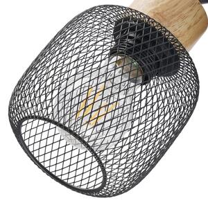 Brilagi - Bodové svítidlo BASKLITE 2xE27/15W/230V dřevo/černá