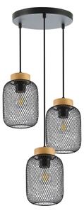 Brilagi - Lustr na lanku BASKLITE 3xE27/15W/230V dřevo/černá