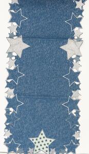 Sendia Vánoční běhoun na stůl 105 x 38 cm Barva: Modrá