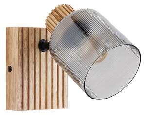Brilagi - Nástěnné bodové svítidlo HYGGE 1xE14/15W/230V dřevo/kouřová