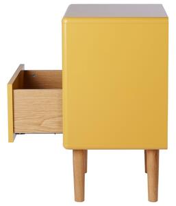 Hořčicově žlutý lakovaný noční stolek Tom Tailor Color 40 x 33,5 cm