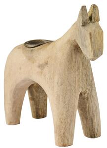 Dřevěný svícen Nature Horse