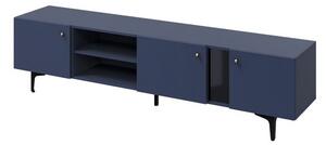 Široký televizní stolek CYAN - modrý
