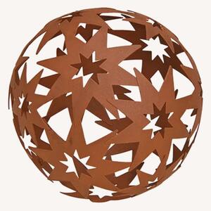 Dekorativní kovová koule Hvězda 14 cm