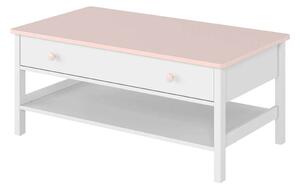 Dětský konferenční stolek LALI - bílý / růžový
