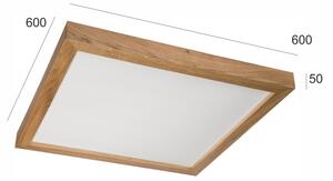 Brilagi-LED Stmívatelné svítidlo WOODY FRAME LED/50W/230V dub 60x60 cm IP44 + DO
