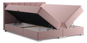 Manželská postel ADIRA 1 - 140x200, růžová