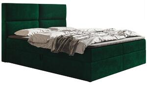 Boxspringová manželská postel CARLA 2 - 180x200, zelená