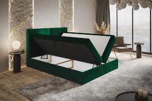 Boxspringová manželská postel CARLA 2 - 180x200, zelená