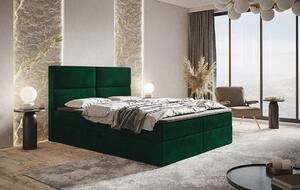 Boxspringová manželská postel CARLA 1 - 140x200, zelená