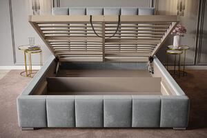 Čalouněná manželská postel LORAIN - 180x200, tmavě béžová