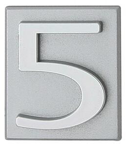 DOMINO - Číslice stříbro, num 5