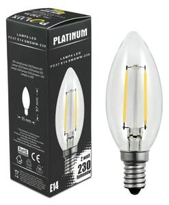 LED Žárovka FILAMENT C37 E14/2W/230V 3000K