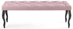 Lavice CHESTERFIELD 80x40 cm Světle růžová