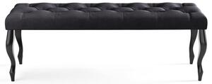 Lavice CHESTERFIELD 100x40 cm Černá