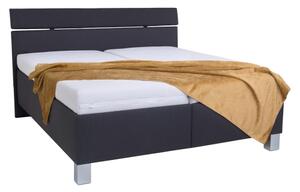 Čalouněná postel s úložným prostorem bez matrace ALIS 180x200 cm antracit