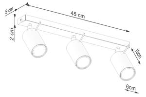 Sollux SL.1496 - Bodové svítidlo RING 3xGU10/10W/230V krémová